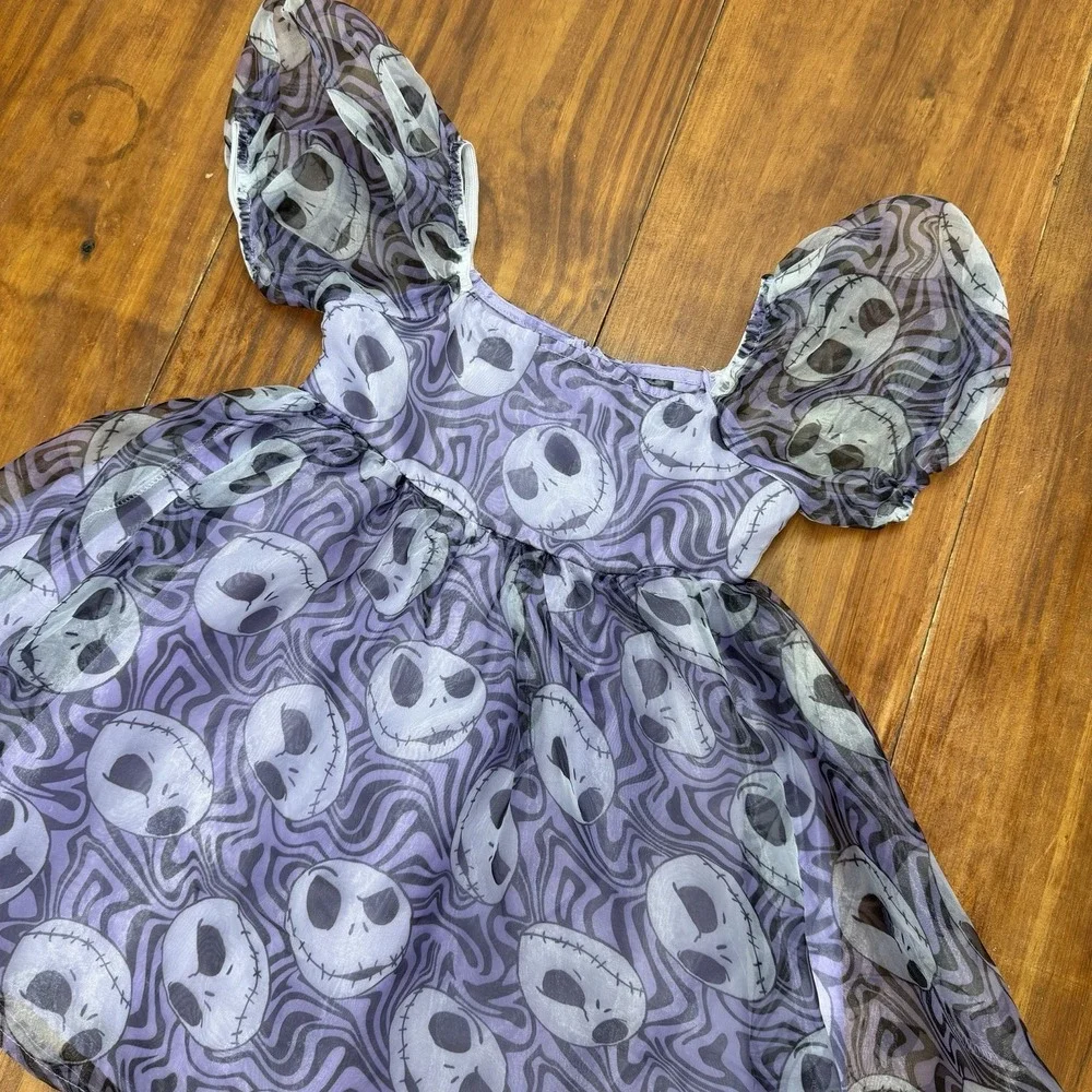 Disney's Nightmare Before Christmas Girls Size XS 4/5 Jack Skellington Dress
